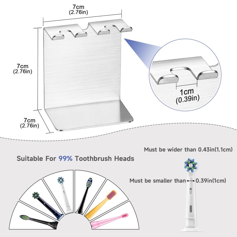 Electric Toothbrush Head Holder, Oukimly Toothbrush Holder Wall Mounted or