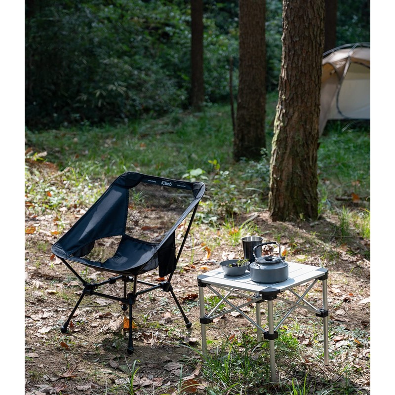 iClimb Ultralight Compact Camping Folding Beach Chair with Anti-Sinking Large