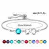 HEYEJET March Birthstone Bracelet March Birthday Gifts for Women Girls