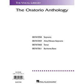 The Oratorio Anthology: The Vocal Library Mezzo-Soprano/Alto