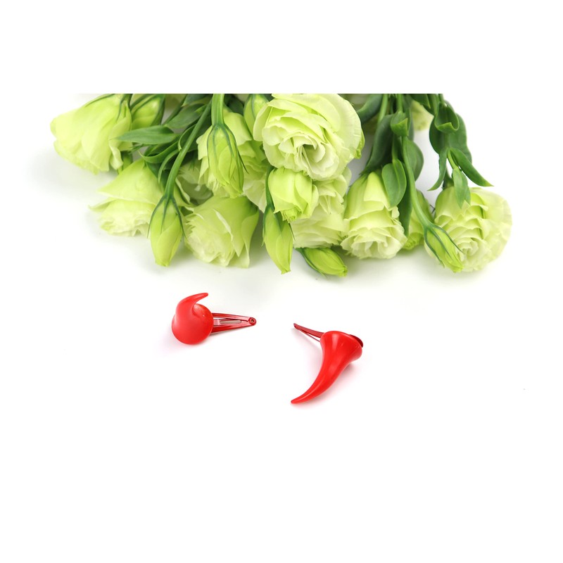 Bonnie Z. Leonardo Red Devil Hair Clips Red Devil Horns