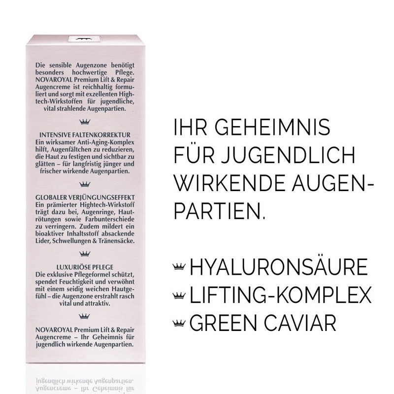 NOVAROYAL® Anti-ageing eye care, intensively reconstructing and smoothing eye cream,