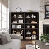IDEALHOUSE 5 Tier Bookcase, Farmhouse Book Shelf with Storage, 71"