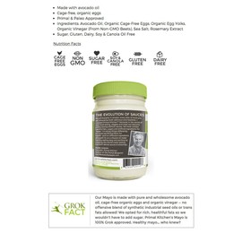 Primal Kitchen - Paleo Approved Avocado Oil Mayo, 12 Oz (4 Jars)