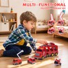 5 in 1 Construction Truck Toys for Toddlers 3-5, Carrier