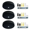Zzcy Pack of 3 Cable Cover Ceiling Light Ceiling Canopy