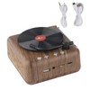 Fdit Vinyl Record Player Style Bluetooth Speaker, Old Fashioned Classic