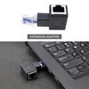 ECSiNG 2PCS RJ45 Ethernet Adapter 90 Degree Male to Female