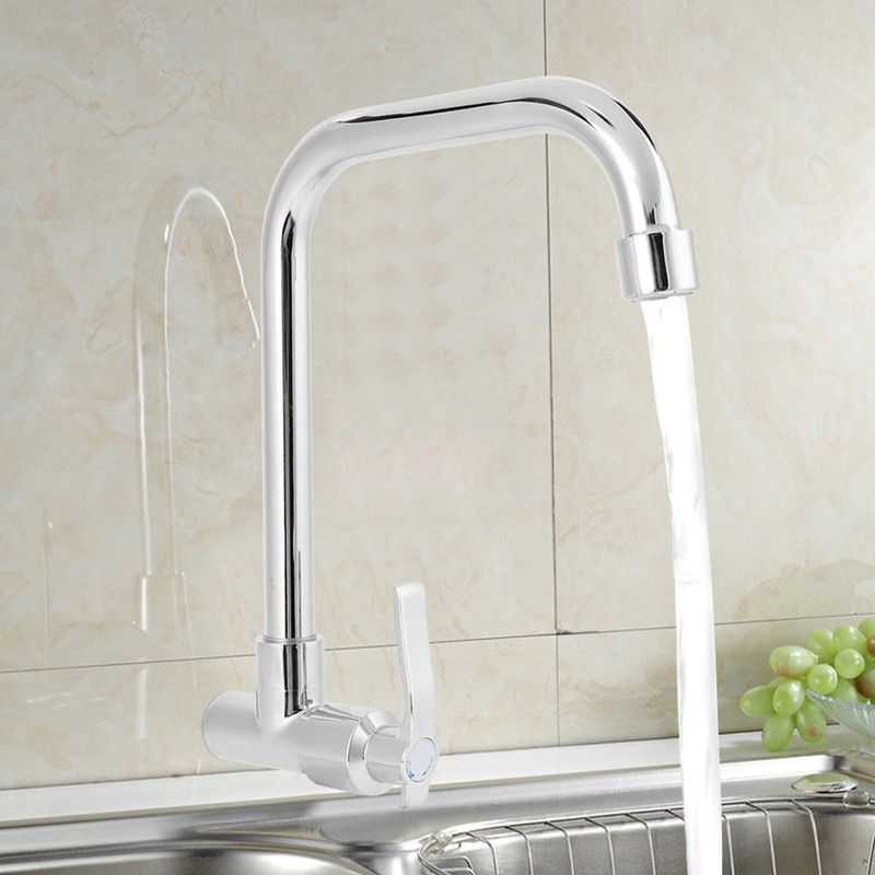 Household G1/2in Kitchen Water Faucet Single Cold Wall Mounted Faucet