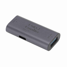 USB 3.2 Signal Extender 5Gbps 10m Long Distance Portable USB3.2 Signal Amplifier Extension Adapter with 15W USB C Charging Port Type C Input to USB Output
