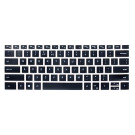UHamn Silicone Keyboard Skin Cover Compatible with Dell XPS 15 15.6 inch 9500 9510 9520 9530 & Dell XPS 17 inch 9700 9710 9720 9730 & Dell Precision 5760 5560 5770 5570 (Black)