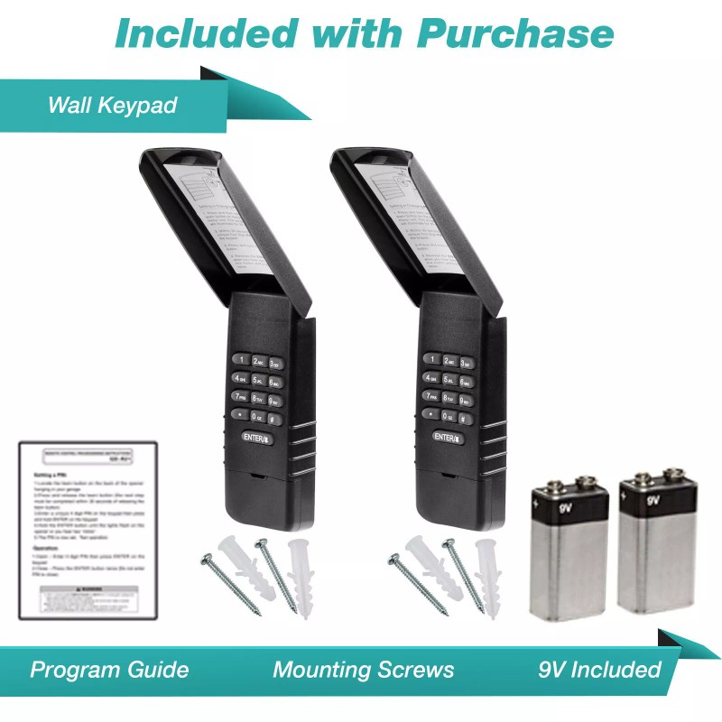For LiftMaster 2 For LiftMaster 877LM Wireless Garage Door Key