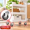 4 Pcs 1.25-Inch Stem Caster Wheels – TPR Swivel Wheels