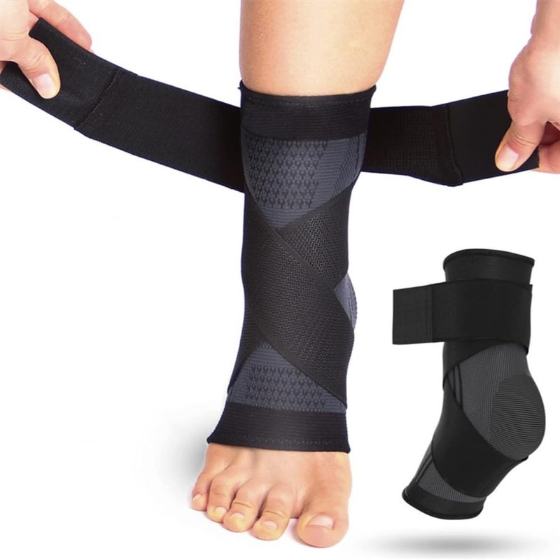 Poemtian Adjustable Ankle Brace for Women and Men, Ankle Support,