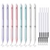 Temiary 18 Pcs Retractable Erasable Gel Ink Pens, 8 Pens