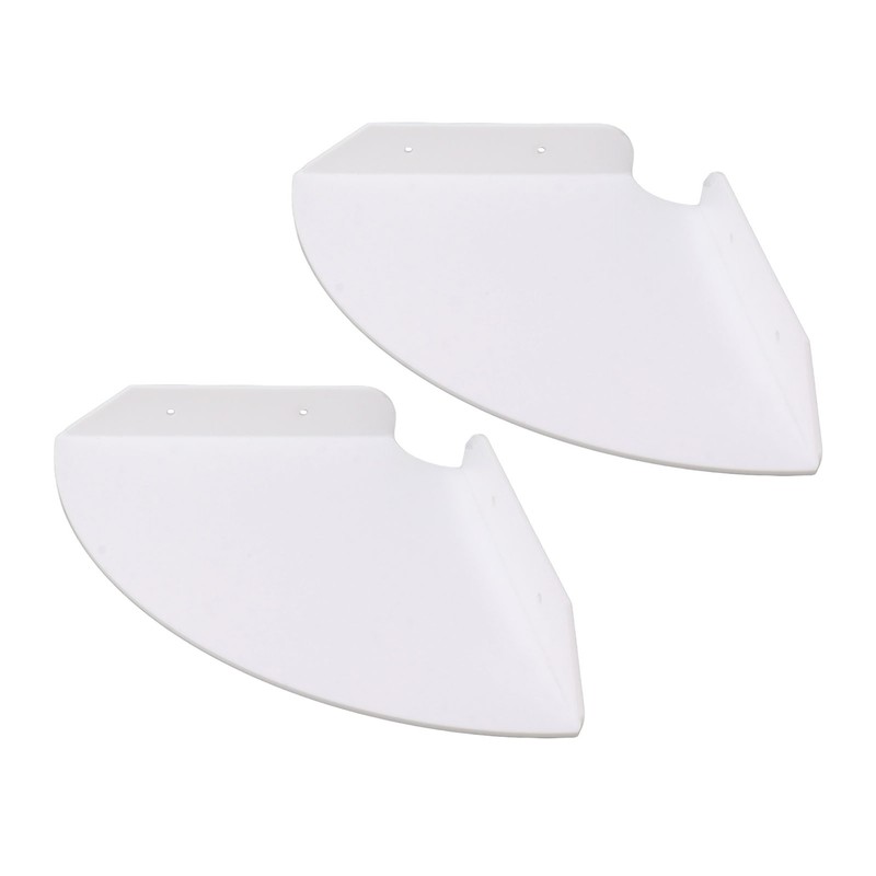2pcs Wall Mount Floating Corner Shelves Quarter Round Hanging Corner