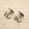 Smavles Triple Hooks 4 Pieces Ceiling Plate Hooks Ceiling Hooks
