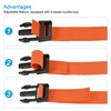 sourcing map Luggage Straps, 2m Length Adjustable Suitcase Belts with