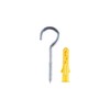 GIVIHGETI Pack of 20 Stainless Steel Screw-In Hooks, Metal Hooks,
