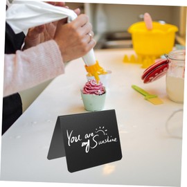 jojofuny 1set Mini Chalkboard Signs Erasable Blackboard Labels for Parties Weddings and Restaurants Double-Sided Signs Markers for Table Decor and Messages
