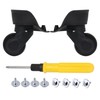 SHANOER 1 Pair Replacement Wheels for Luggage 360 Swivel Suitcase