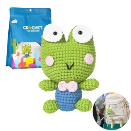 CUTE-Eyfud Crochet Kit for Beginners, Knitting Kit for Adults, Crochet Animals for Kids, with Step-by-Step Video Tutorials, Crochet Starter Kit with DIY Knitting Supplies