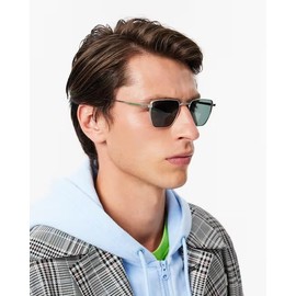 Lacoste Men's Sunglasses, 038 Matte Light Gunmetal
