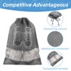 Hpmjz Pack of 5 Large Drawstring Shoe Bags Shoe Storage