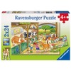 Ravensburger Puzzle – 09195 Child Classic – Day At The Farm – 2 x 24 Pieces