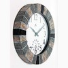 Infinity Instruments Slate 13 inch Outdoor Wall Clock Faux Slate