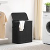 SONGMICS Laundry Hamper with Lid, Bamboo Laundry Basket, Removable Machine