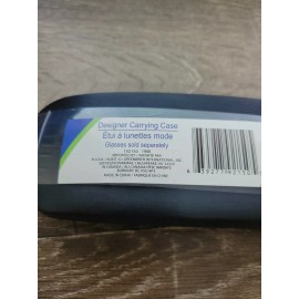 Unbranded Designer Dark Blue with Black Lining Eyeglasses Hard Case Crush Resistant