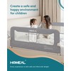 HOMEAL Bed Rail for Toddlers, 59in Swing Down Baby Bed