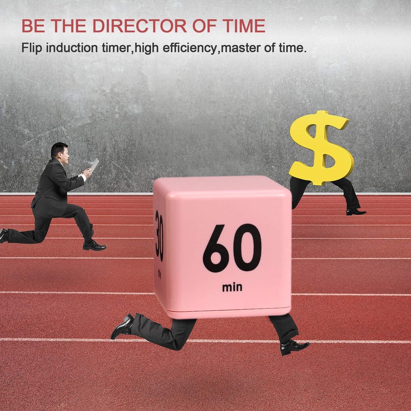Weewooday Cube Timer, Gravity Sensor Flip Timer for ADHD Productivity,