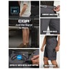 CQR Men's Stretch Utility Shorts, Lightweight Quick Dry Casual Shorts,