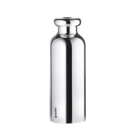 Guzzini Travel Thermal Bottle, Stainless Steel, Chrome-Plated, 0