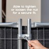FenceScreen 1-3/8" Silver Galvanized Steel Temporary Fence Panel Clamp Set