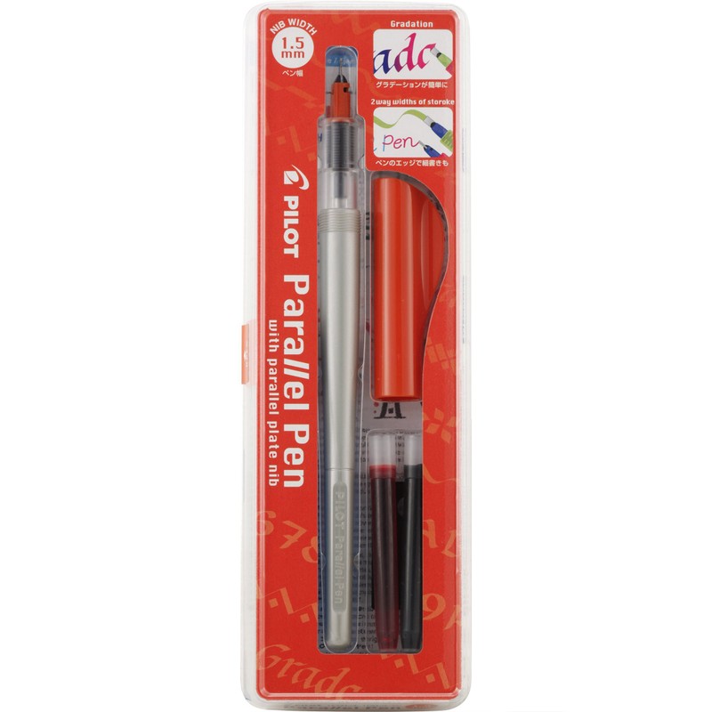 PILOT Parallel Calligraphy Pen Set, 1.5mm Nib with Black and