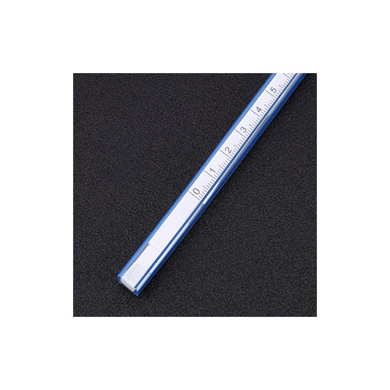 Regla Flexible Curvas Dibujo 30 cm Vinilo Plástico Azul Artesanía