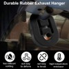 2 Pcs 2.5" Exhaust Clamp with Hanger Rod and 4
