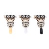 3pcs 3 Way Guitar Toggle Switches Short Straight Switch with