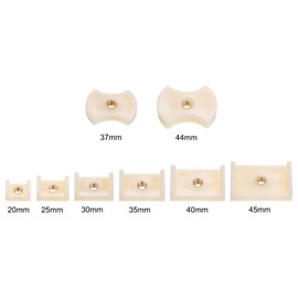 sourcing map 8pcs Watch Case Press Die Kit, Watch Case Back Nylon Fitting Dies Set Watch Repair Tool for Table Model Capping Machine, White