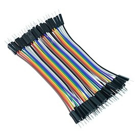 Switch Electronics 40pcs Dupont Male to Male 10cm Solderless Jumper Wire Breadboard Connectors