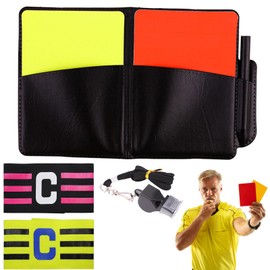 Set of Referee Cards, Football Referee Cards, Football Referee Kit, Football Referee Notebook, Referee Warning Cards, Referee Things, Accessories for Football Referees, Red and Yellow Cards