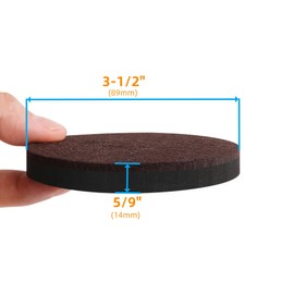 Felt Furniture Sliders for Hardwood Floors - Furnigear 8 PCS 3 1/2" Furniture Moving Pads Sliders – Heavy Duty Felt Sliders Chair Leg Floor Protectors - Move Your Furniture Easily & Safety