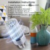 130LED UVC Light Germicidal Lamp E27 Base for Home Room