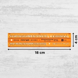 3.5mm ITALIC Lettering Letter Letters Guide Italics Drawing Drafting Template Stencil 3,5mm