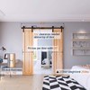 EaseLife 6.6 FT Double Door Sliding Barn Door Hardware Track