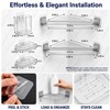 Acrylic Shower Shelves Wall Mount, Shower Corner Shelf, Adhesive