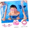 WHAMVOX 1pair Boy Girl Swimming Goggles Anti-fog Cartoon Design for